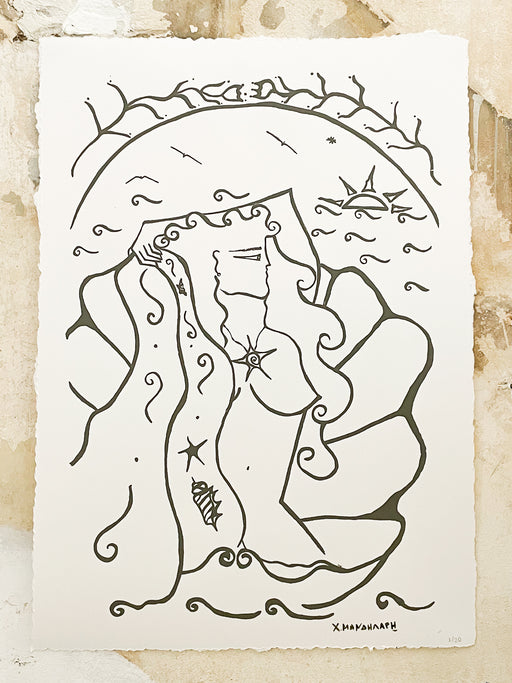 THE BIRTH OF VENUS - SILKSCREEN PRINT 50 X 70CM